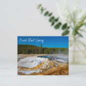 パンチボウル春イエローストーン国立公園 ポストカード (スタンド正面)