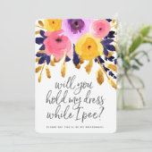 パンチュな花たち | ウェディングパーティー 招待状 (スタンド正面)