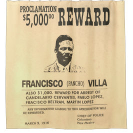 パンチョヴィラ🔥メキシカンヒーローゼネラル シャワーカーテン