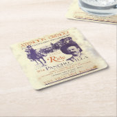 パンチョヴィラ🔥メキシカンヒーローゼネラル スクエアペーパーコースター (アングル)