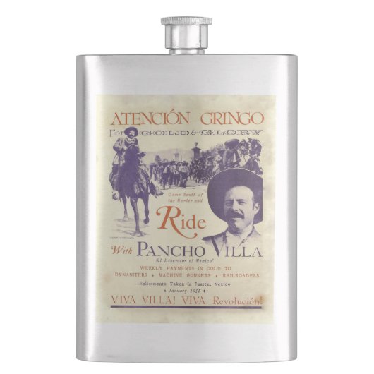 パンチョヴィラ🔥メキシカンヒーローゼネラル フラスク (正面)