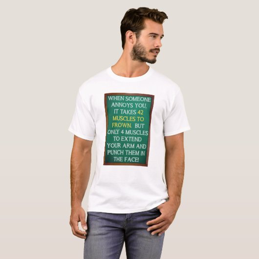 パンチラインTシャツ 4つの筋肉 Tシャツ (正面フル)