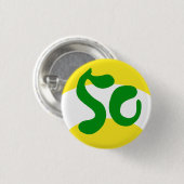 パンチラインYuutaの黄色いボタン 缶バッジ (正面&裏面)