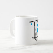 パンチングバッグボクシングコーヒーマグ コーヒーマグカップ (正面左)