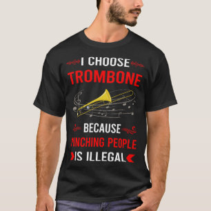 パンチング トロンボーン トロンボーン奏者 Tシャツ
