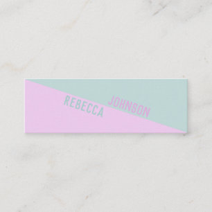 パンチーモダンパステルドゥオトン – 名刺