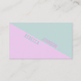 パンチーモダンパステルドゥオトン – 名刺