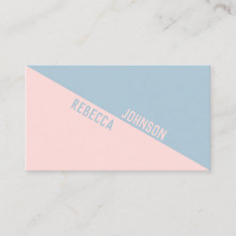 パンチーモダンパステルドゥオトン – 名刺