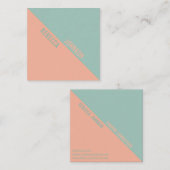 パンチーモダンパステルドゥオトン – 名刺 (正面/裏面)
