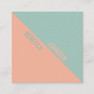 パンチーモダンパステルドゥオトン – 名刺