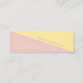 パンチーモダンパステルドゥオトン – 名刺 (裏面)