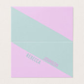 パンチーモダンパステルドゥオトン – 名刺 (外部フラット)