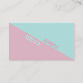 パンチーモダンパステルドゥオトン – 名刺