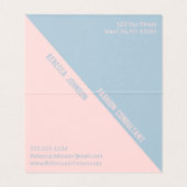 パンチーモダンパステルドゥオトン – 名刺 (内部フラット)