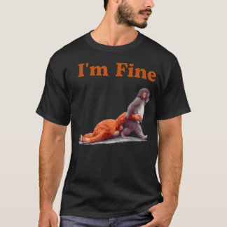 パンチ可愛い赤ちゃんモンキー 名前 パンチモンキー イエロー Tシャツ