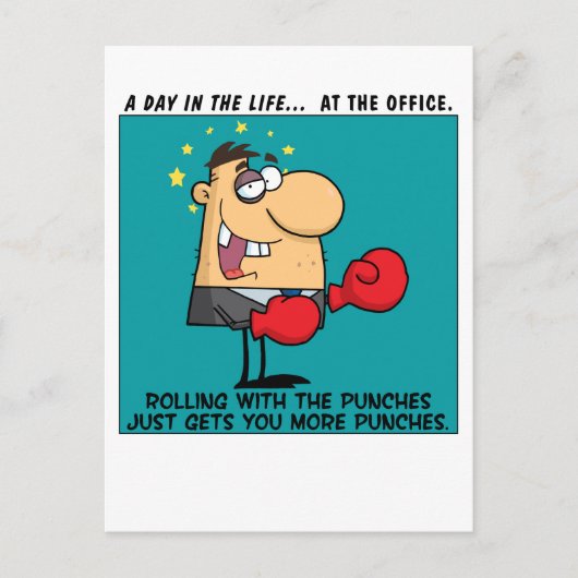 パンチ転がを持って ポストカード (正面)