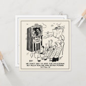 パンチ&ジュディショーをビーチ漫画 カード (正面/裏面インサイチュ)