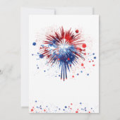パンツかリボン 4th of July ウェスタン性別発表 招待状 (裏面)