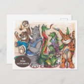 「パンツとクマ」の本より ポストカード (正面/裏面)