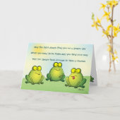 パンツの中にカエルが見つからないように カード (黄色い花)