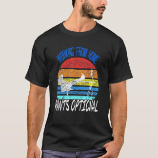 パンツは任意 仕事中 レトロデザイン プレゼント Tシャツ