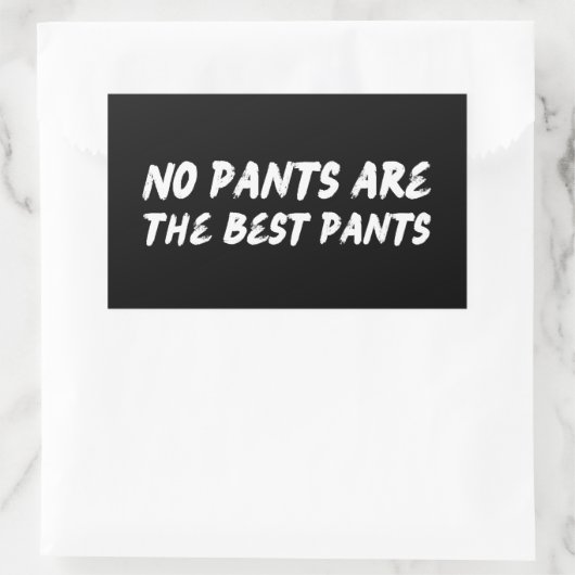 パンツは無最高のいよおもしろい引用文 長方形シール (バッグ)