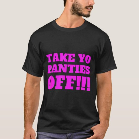 パンツを脱いで -- おもしろテーマ - Tシャツ (正面)