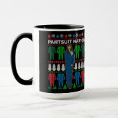 パンツイットネイションダークバックグラウンドクリスマスマグ マグカップ (左)