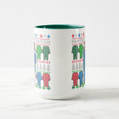 パンツイット国家の醜いクリスマスセーターマグ マグカップ (中央)