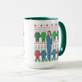 パンツイット国家の醜いクリスマスセーターマグ マグカップ (正面右)