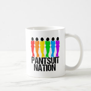 パンツスーツの国家の虹の女性 コーヒーマグカップ
