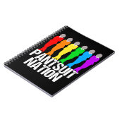 パンツスーツの国家の虹の女性 ノートブック (左側)