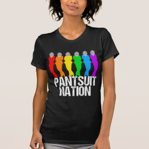 パンツスーツの国家の虹の女性 Tシャツ