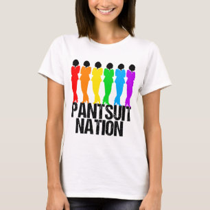 パンツスーツの国家の虹の女性 Tシャツ