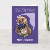 パンツマンガでゲーマーのナマケモノをレベルアップ カード (正面)