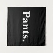 パンツ一語ミニマリズムデザイン タペストリー (正面(横))