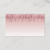 パンティゲームピンクローズ金ゴールドグリッターバチェロレッテ エンクロージャーカード (裏面)