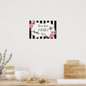 パンティランジェリーシャワーサインを落とす ポスター (キッチン)