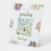 パンティーをここに置いてください 台座サイン (正面)