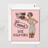 パンティーを鳴らすまで笑う ポストカード (正面/裏面)