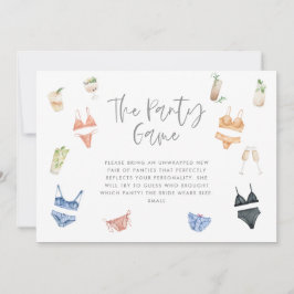 パンティーゲームのランジェリーカクテルシャンパン