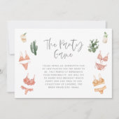 パンティーゲームのランジェリーサボテンのシャンパン (正面)