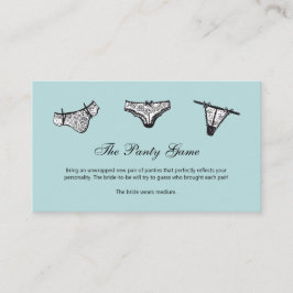 パンティーゲームパンティ挿入カード エンクロージャーカード