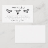 パンティーゲームパンティ挿入カード エンクロージャーカード (正面/裏面)