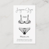 パンティーゲームモダンブライダルシャワー エンクロージャーカード (正面)