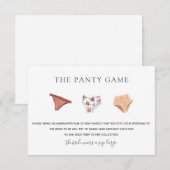 パンティーゲーム 挿入カード 招待状 (正面/裏面)