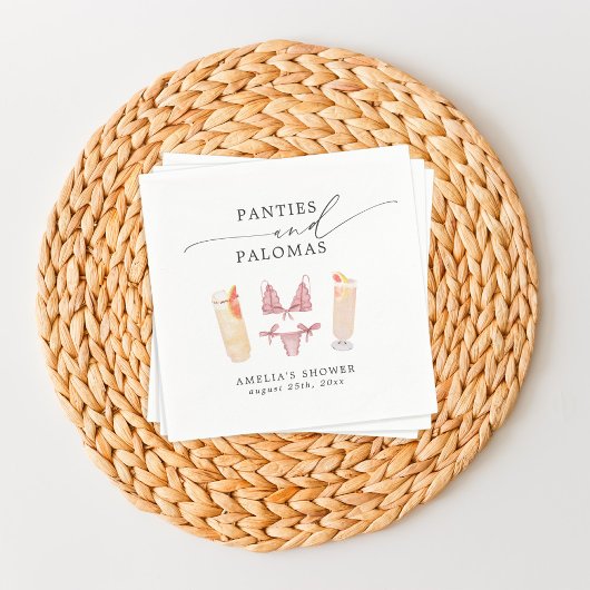 パンティーズ＆パロマ ブライダルシャワー バチェロレッテ スタンダードカクテルナプキン