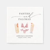 パンティーズ＆パローマ ブライダルシャワー バチェロレッテ スタンダードカクテルナプキン (正面)