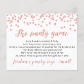 パンティーテンプレートカードブライダルゲーム (正面)