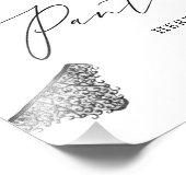 パンティーランジェリーフランスのブライダルシャワーをドロップ フォトプリント (角)